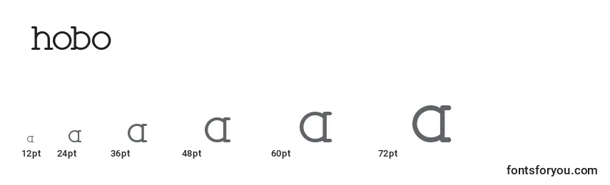 Phobo Font Sizes