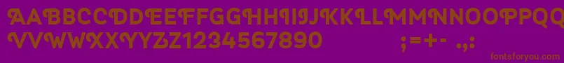 Myra4f Font – Brown Fonts on Purple Background