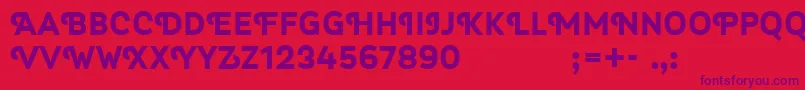Myra4f Font – Purple Fonts on Red Background