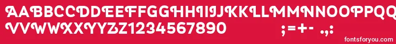 Myra4f Font – White Fonts on Red Background