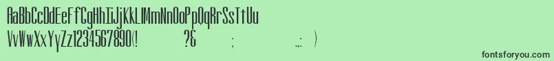 フォントAltitude – 緑の背景に黒い文字