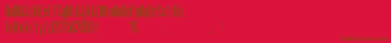 Altitude Font – Brown Fonts on Red Background