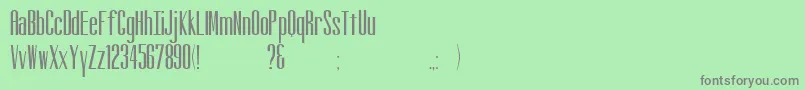 Altitude Font – Gray Fonts on Green Background