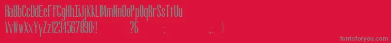 Altitude Font – Gray Fonts on Red Background