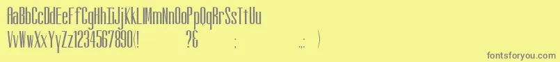 Altitude Font – Gray Fonts on Yellow Background
