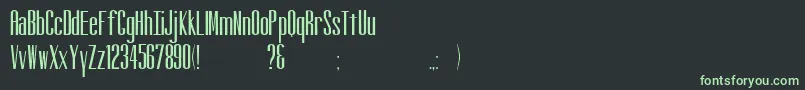 Altitude Font – Green Fonts on Black Background