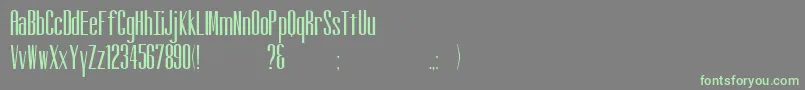 Altitude Font – Green Fonts on Gray Background