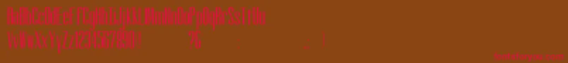 Altitude Font – Red Fonts on Brown Background