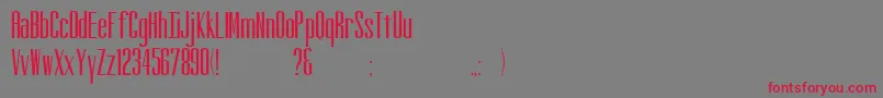 Altitude Font – Red Fonts on Gray Background
