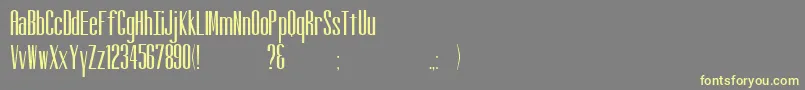 Altitude Font – Yellow Fonts on Gray Background