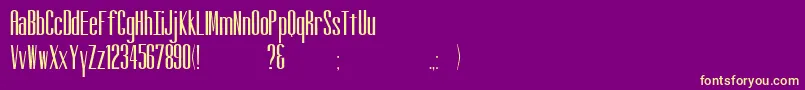 Altitude Font – Yellow Fonts on Purple Background