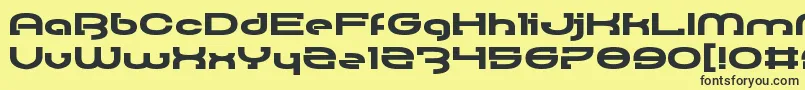 RallyBlade Font – Black Fonts on Yellow Background