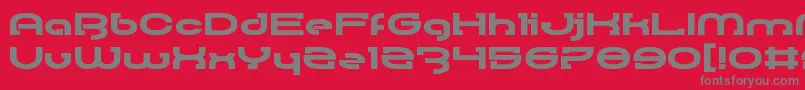 RallyBlade Font – Gray Fonts on Red Background