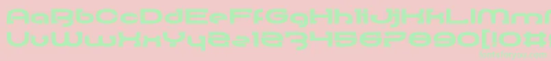 RallyBlade Font – Green Fonts on Pink Background