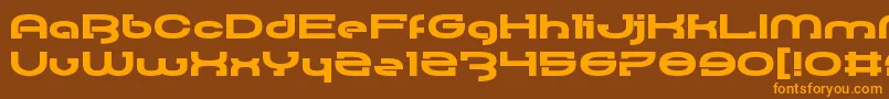 RallyBlade Font – Orange Fonts on Brown Background