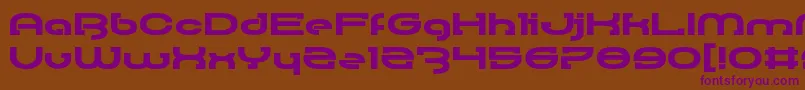 RallyBlade Font – Purple Fonts on Brown Background