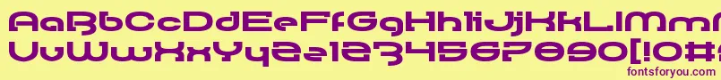 RallyBlade Font – Purple Fonts on Yellow Background