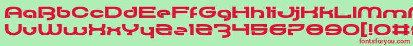 RallyBlade Font – Red Fonts on Green Background