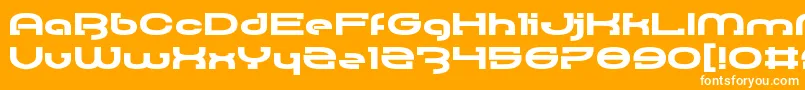 RallyBlade Font – White Fonts on Orange Background