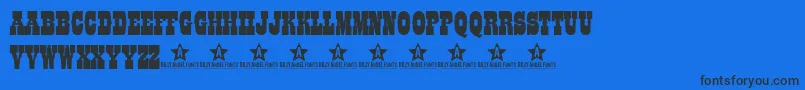 Coltfont Font – Black Fonts on Blue Background