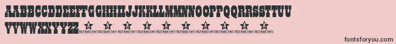 Coltfont Font – Black Fonts on Pink Background