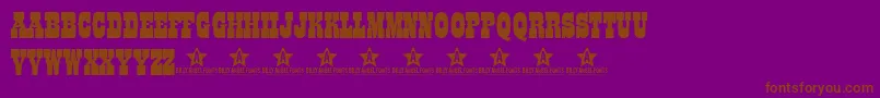 Coltfont Font – Brown Fonts on Purple Background