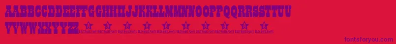 Coltfont Font – Purple Fonts on Red Background