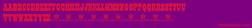 Coltfont Font – Red Fonts on Purple Background
