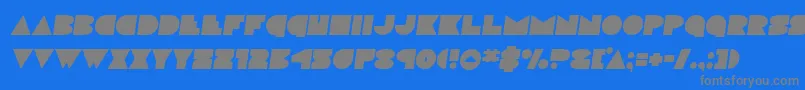 Discodecksemital Font – Gray Fonts on Blue Background