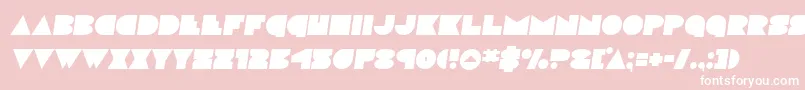 Discodecksemital Font – White Fonts on Pink Background