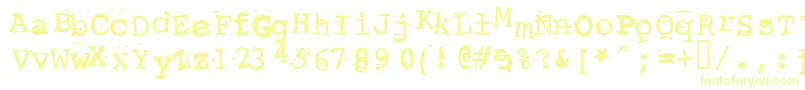 ScrewedUpTypewriter Font – Yellow Fonts