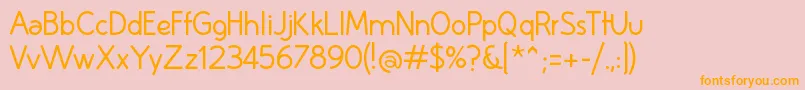 HuelicR Font – Orange Fonts on Pink Background