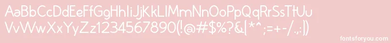 HuelicR Font – White Fonts on Pink Background