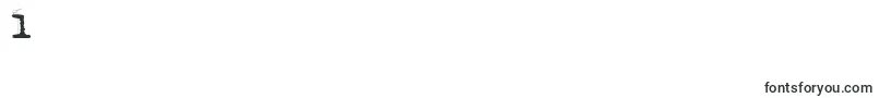 Fluox-Schriftart – Schriften für die Ziffer 1