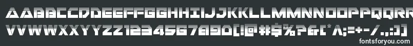 フォントLibertyislandhalf – 黒い背景に白い文字