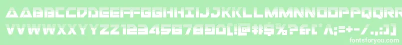 Libertyislandhalf Font – White Fonts on Green Background