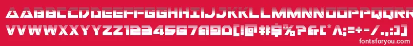 フォントLibertyislandhalf – 赤い背景に白い文字