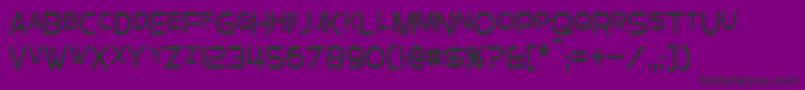 ChromiaSupercapCondensed Font – Black Fonts on Purple Background