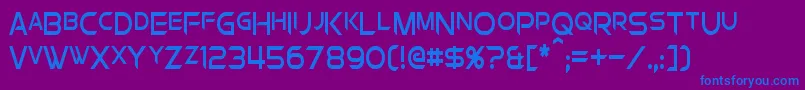Подробнее о шрифте ChromiaSupercapCondensed Шрифт ChromiaSupercapCondensed – синие шрифты на фиолетовом фоне