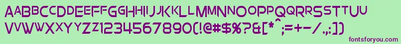 En savoir plus sur la police ChromiaSupercapCondensed Police ChromiaSupercapCondensed – polices violettes sur fond vert