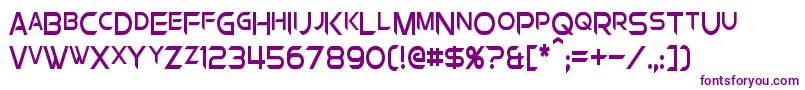 ChromiaSupercapCondensed Font – Purple Fonts on White Background