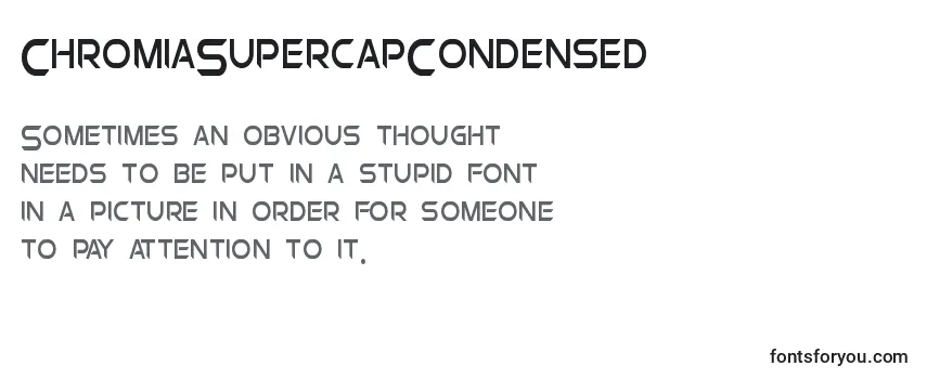 Review of the ChromiaSupercapCondensed Font
