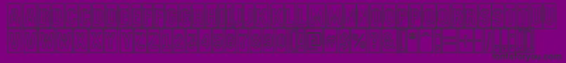 AMachinanovacmotl Font – Black Fonts on Purple Background