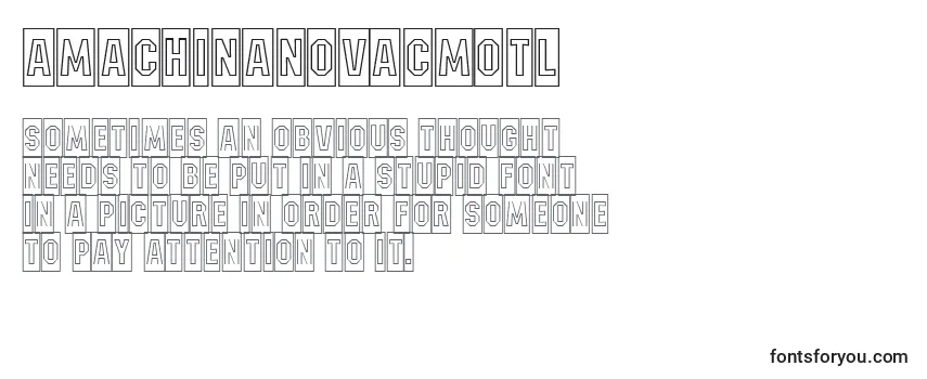 AMachinanovacmotl Font