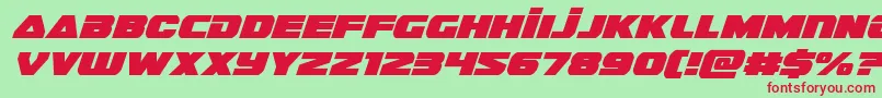 Guardian2ital Font – Red Fonts on Green Background