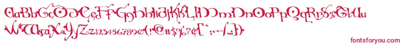 Hollyjinglesolidleft Font – Red Fonts on White Background