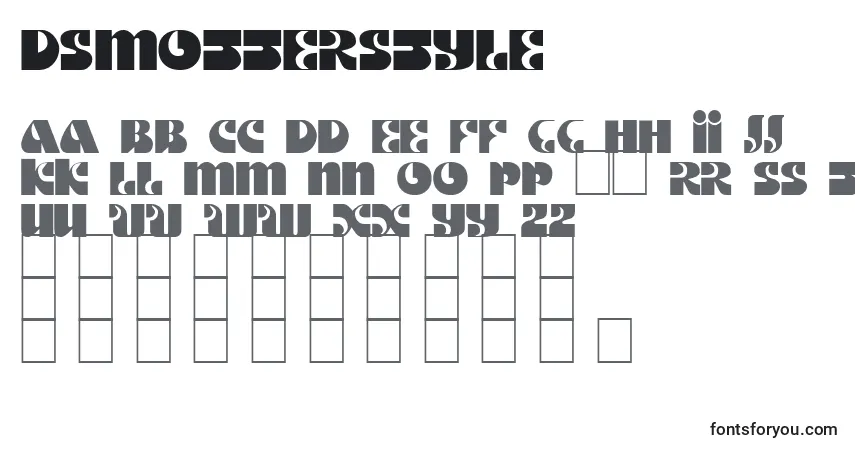 DsMotterStyleフォント–アルファベット、数字、特殊文字