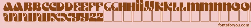 En savoir plus sur la police DsMotterStyle Police DsMotterStyle – polices brunes sur fond rose