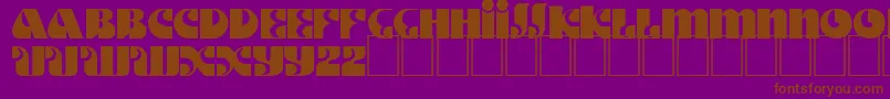 fuente DsMotterStyle – Fuentes Marrones Sobre Fondo Morado