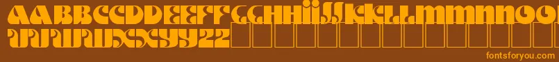 fuente DsMotterStyle – Fuentes Naranjas Sobre Fondo Marrón